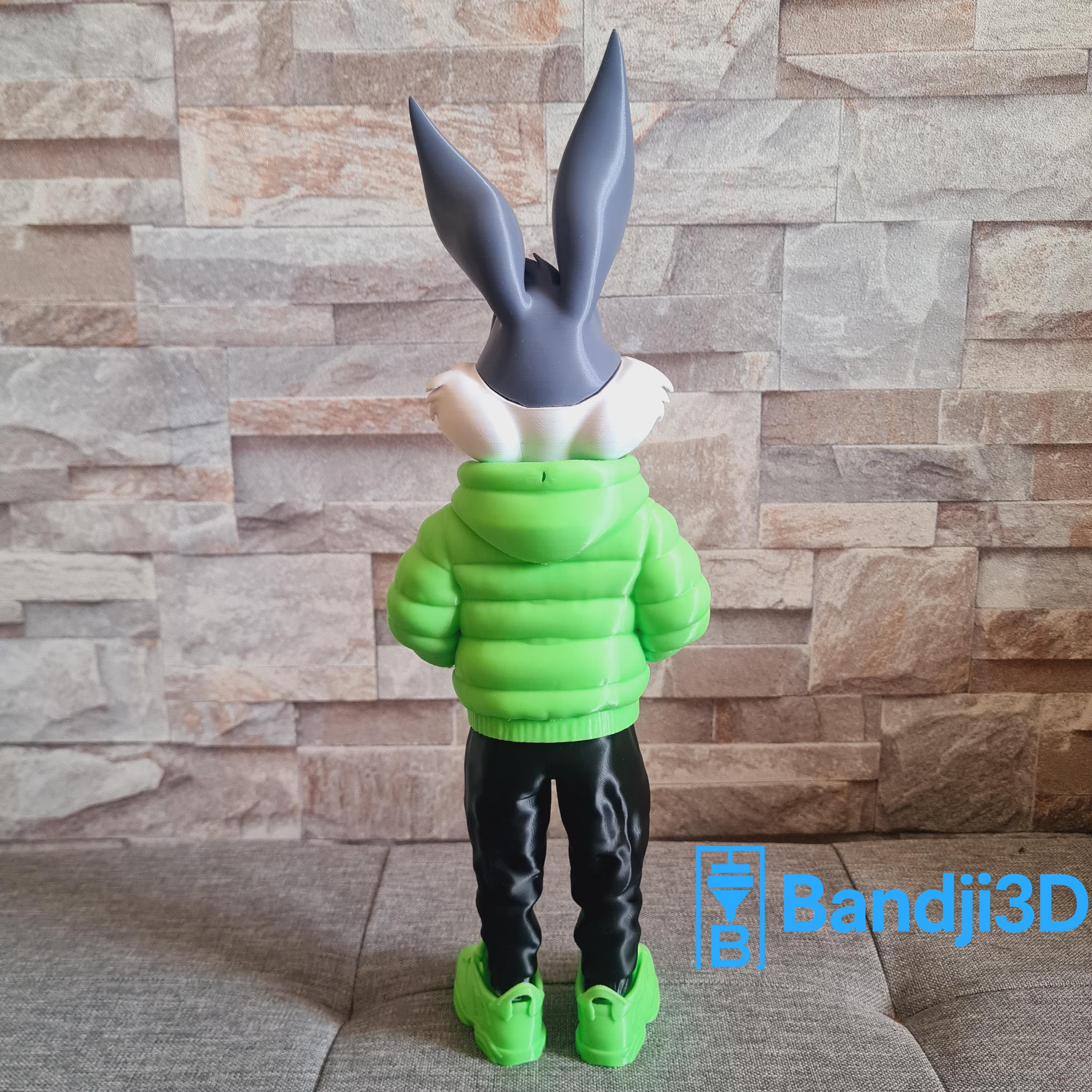 Figurine Bugs Bunny 3D Streetwear – Statue Cartoon Personnalisable | Bandji3D Bandji3D