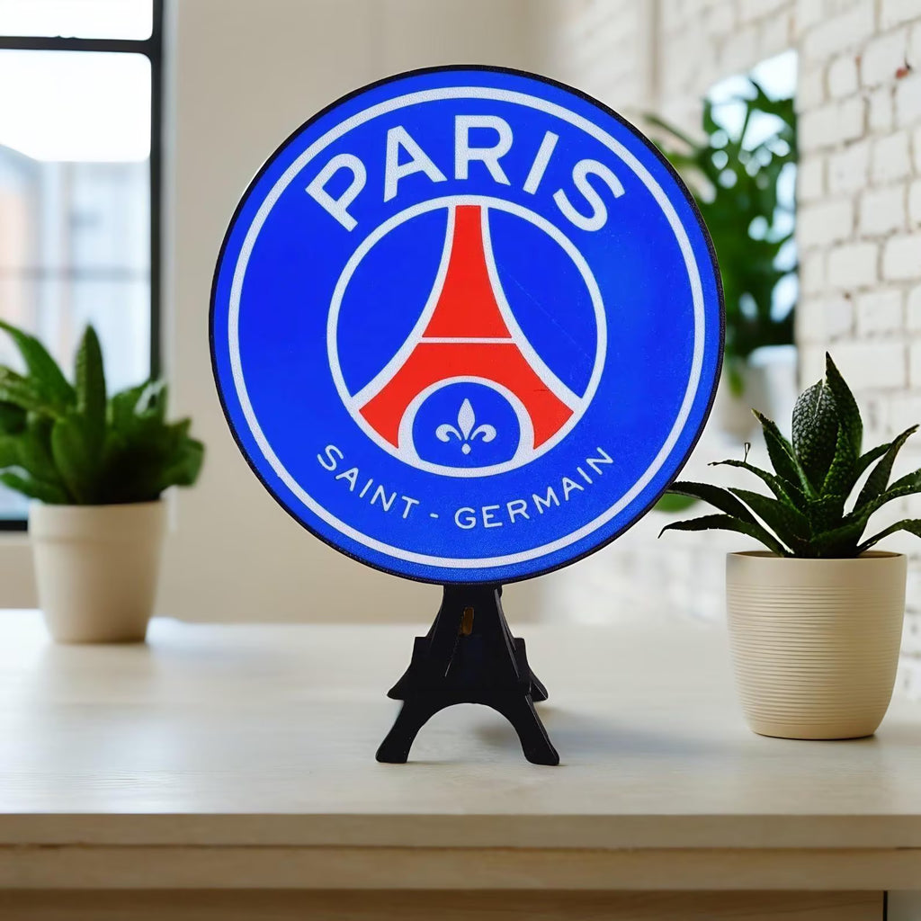 Logo Lumineux PSG LED – Enseigne Personnalisable avec Télécommande | Bandji3D Bandji3D