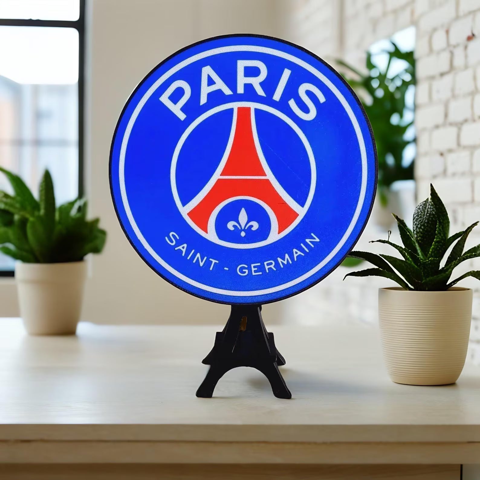 Logo Lumineux PSG LED – Enseigne Personnalisable avec Télécommande | Bandji3D Bandji3D