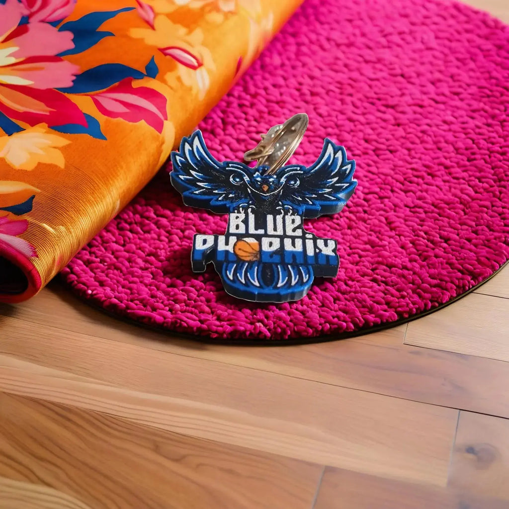 Porte-clés Blue Phoenix 3D – Cadeau Supporter Personnalisé | Bandji3D Bandji3D