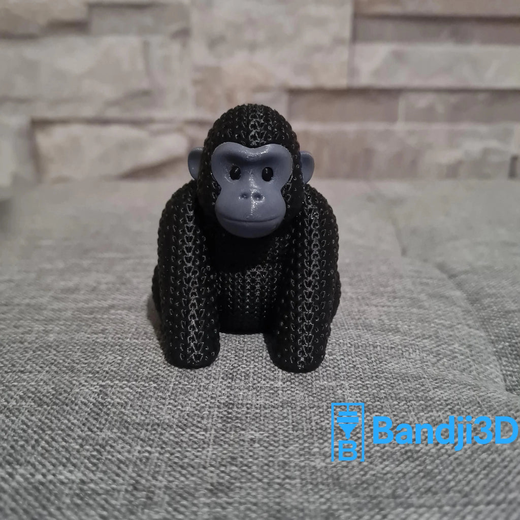Figurine gorille tricot 3D • Statue déco moderne • Cadeau original | Bandji3D Bandji3D