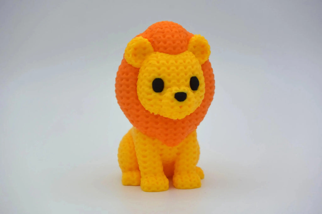 Figurine lion tricot 3D • Sculpture déco artisanale • Cadeau original | Bandji3D Bandji3D