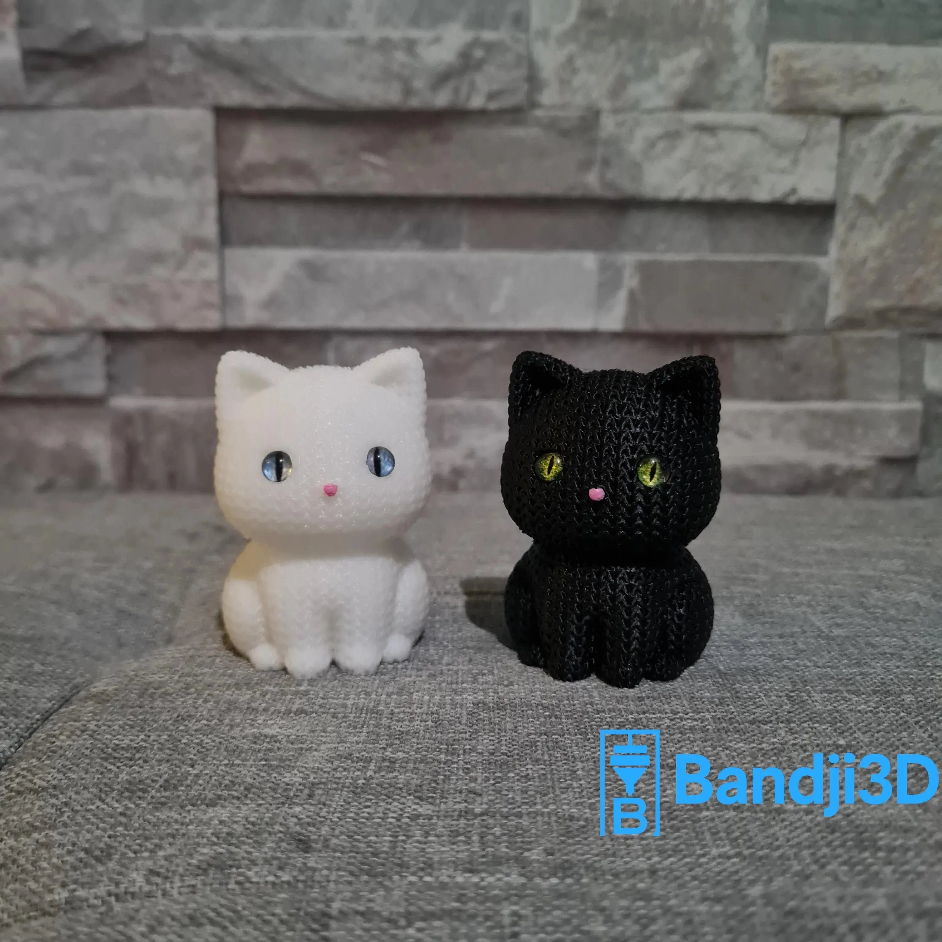 Chat Tricot Imprimé 3D • Figurine Déco Kawaii | Bandji3D Bandji3D