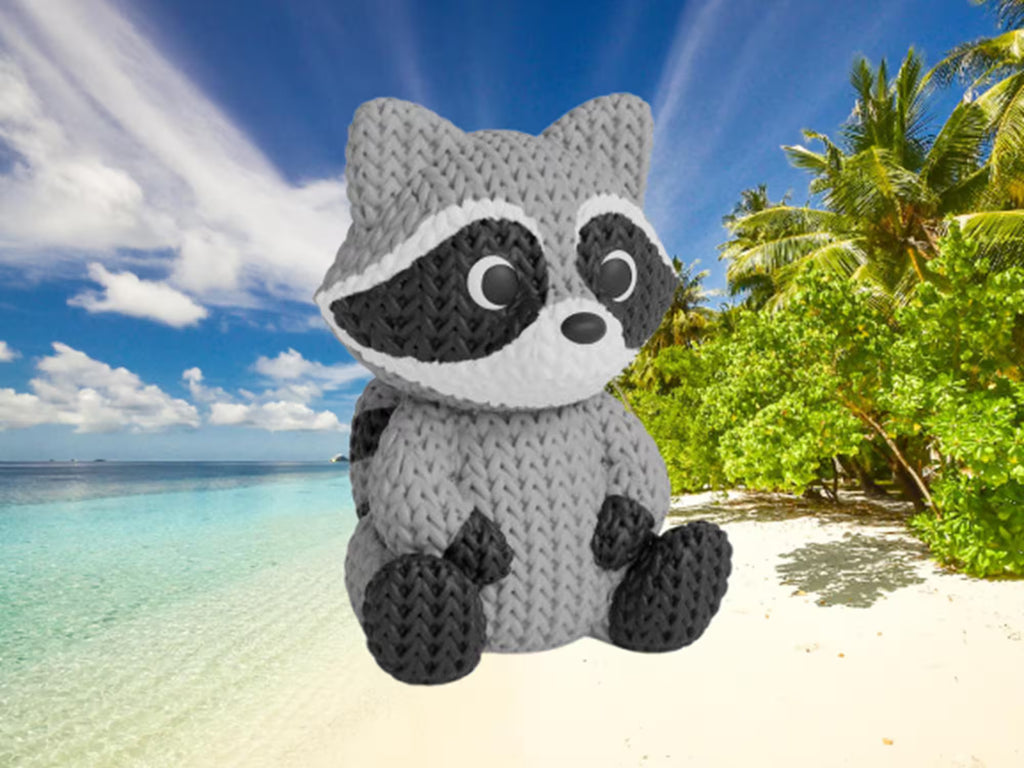 Figurine raton laveur tricot 3D • Décoration artisanale • Cadeau original | Bandji3D Bandji3D