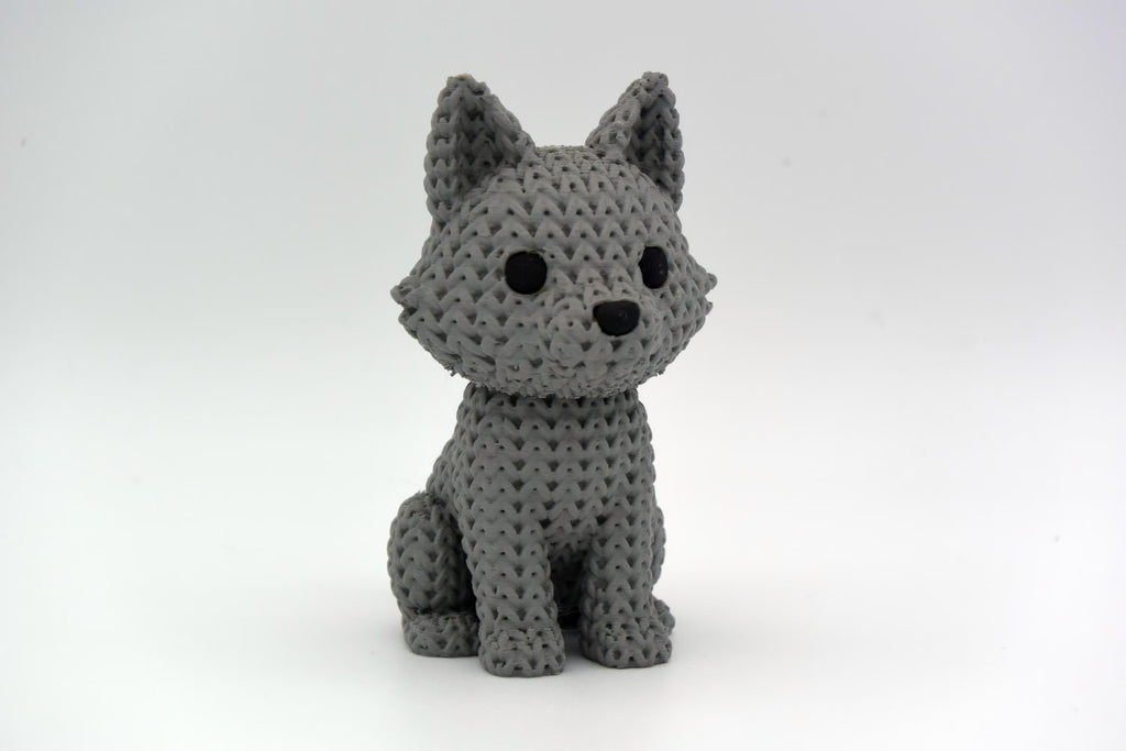Figurine loup tricot 3D • Statue déco artisanale • Cadeau original | Bandji3D Bandji3D