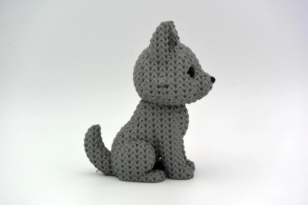 Figurine loup tricot 3D • Statue déco artisanale • Cadeau original | Bandji3D Bandji3D