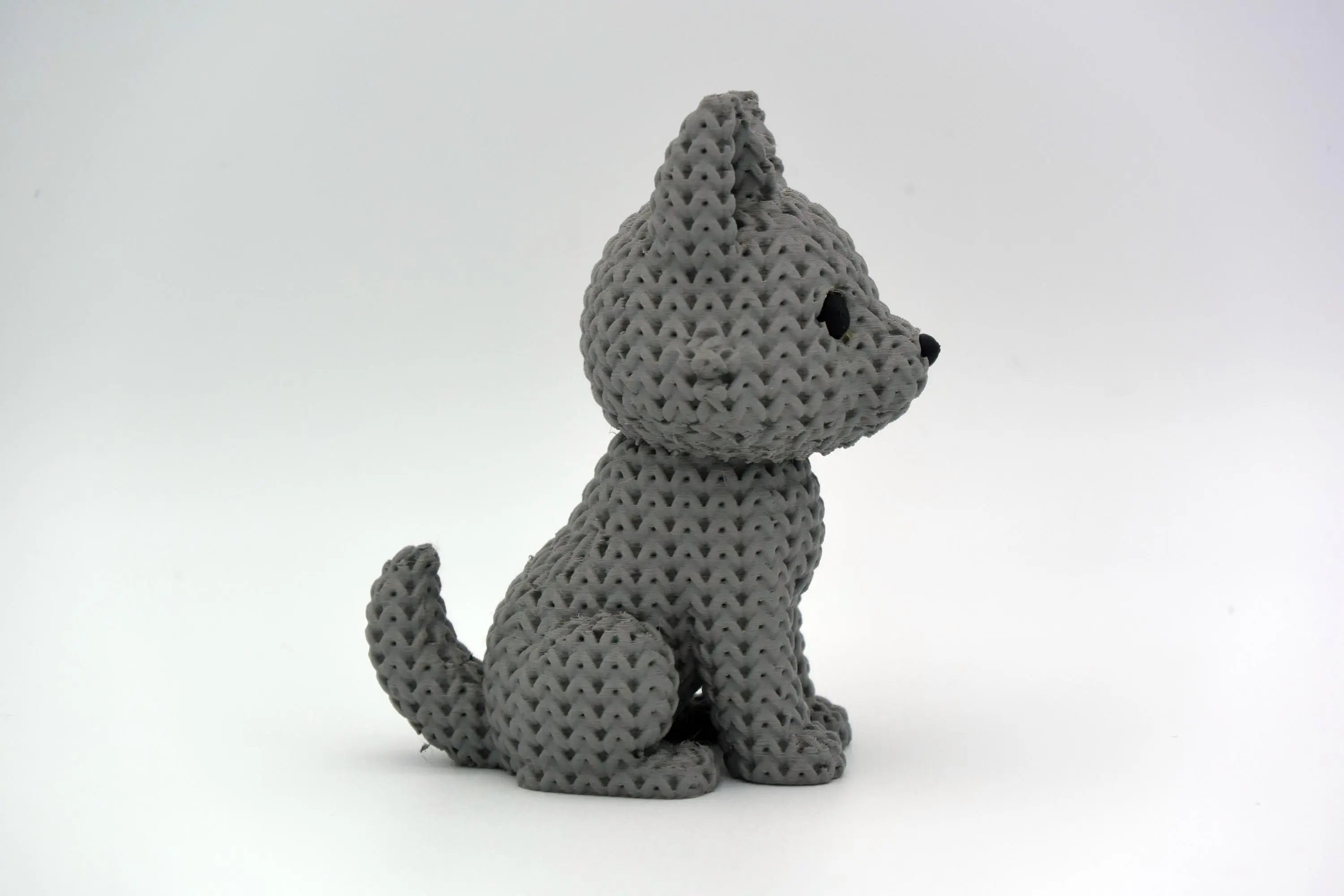 Figurine loup tricot 3D • Statue déco artisanale • Cadeau original | Bandji3D Bandji3D
