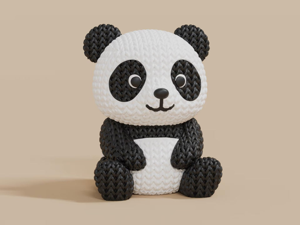 Figurine panda tricot 3D • Figurine artisanale mignonne • Cadeau original | Bandji3D Bandji3D