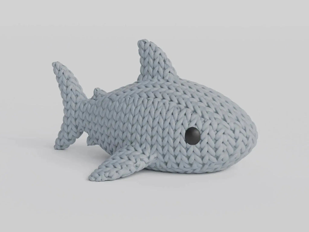 Figurine requin tricot 3D • Sculpture marine artisanale • Cadeau original | Bandji3D Bandji3D