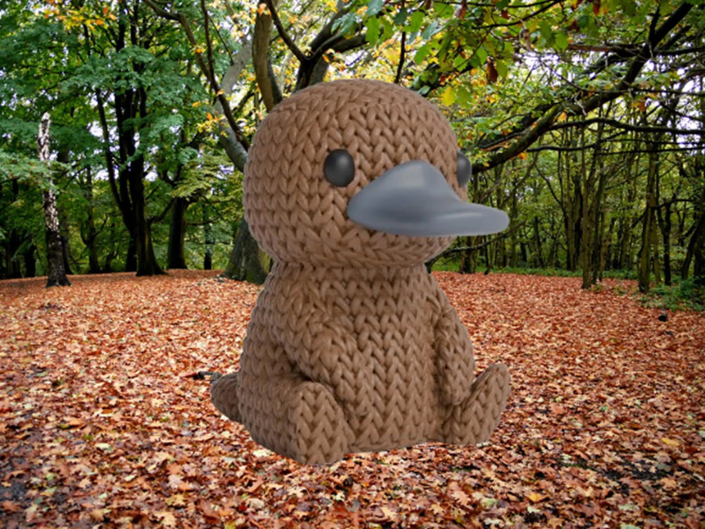 Figurine ornithorynque tricot 3D • Sculpture artisanale rare • Cadeau original | Bandji3D Bandji3D