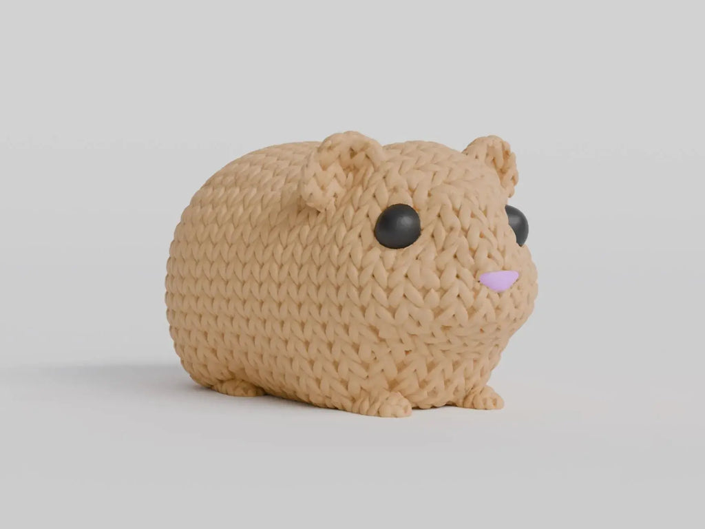 Figurine cochon d’Inde tricot 3D • Sculpture artisanale mignonne • Cadeau original | Bandji3D Bandji3D