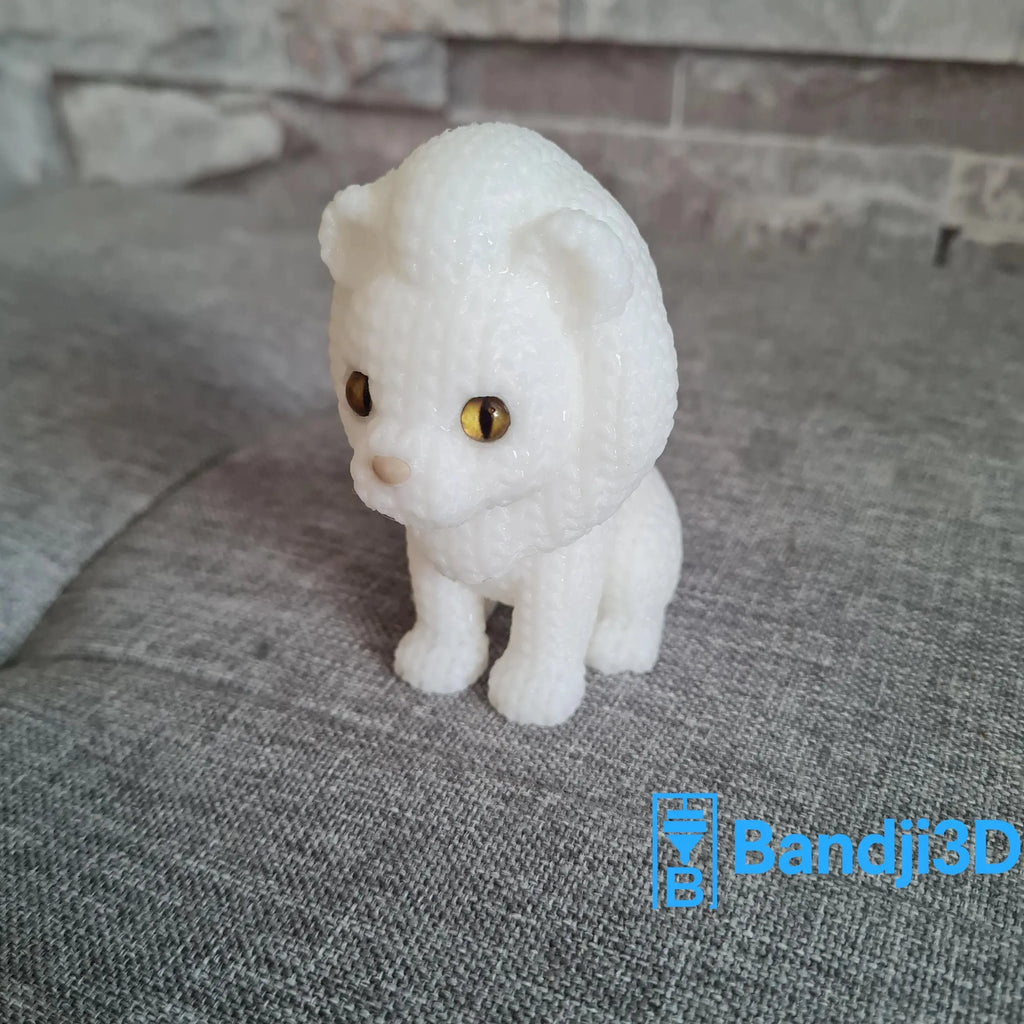 Figurine lion tricot 3D • Sculpture déco artisanale • Cadeau original | Bandji3D Bandji3D