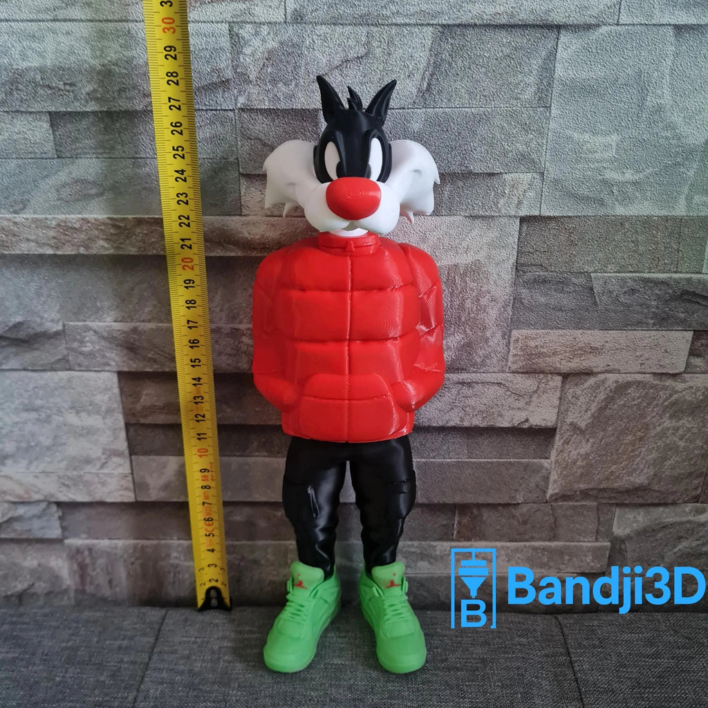 Figurine Sylvestre 3D Streetwear – Édition Collector Cartoon | Bandji3D Bandji3D