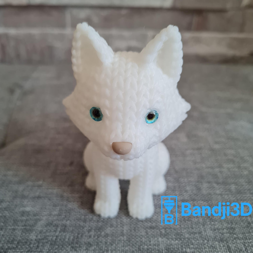 Figurine loup tricot 3D • Statue déco artisanale • Cadeau original | Bandji3D Bandji3D