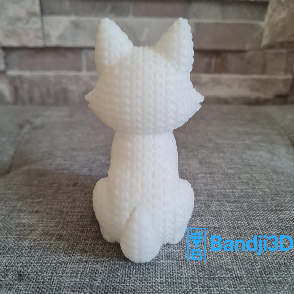 Figurine loup tricot 3D • Statue déco artisanale • Cadeau original | Bandji3D Bandji3D