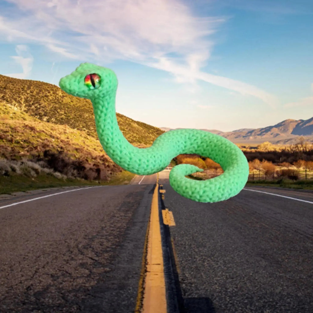 Figurine serpent tricot 3D • Sculpture artisanale • Déco exotique | Bandji3D Bandji3D