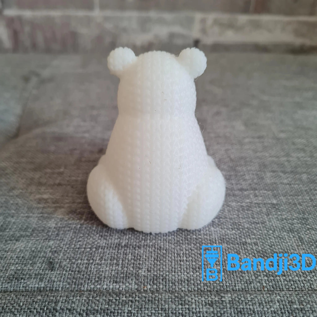 Figurine ours tricot 3D • Sculpture artisanale • Déco nature | Bandji3D Bandji3D