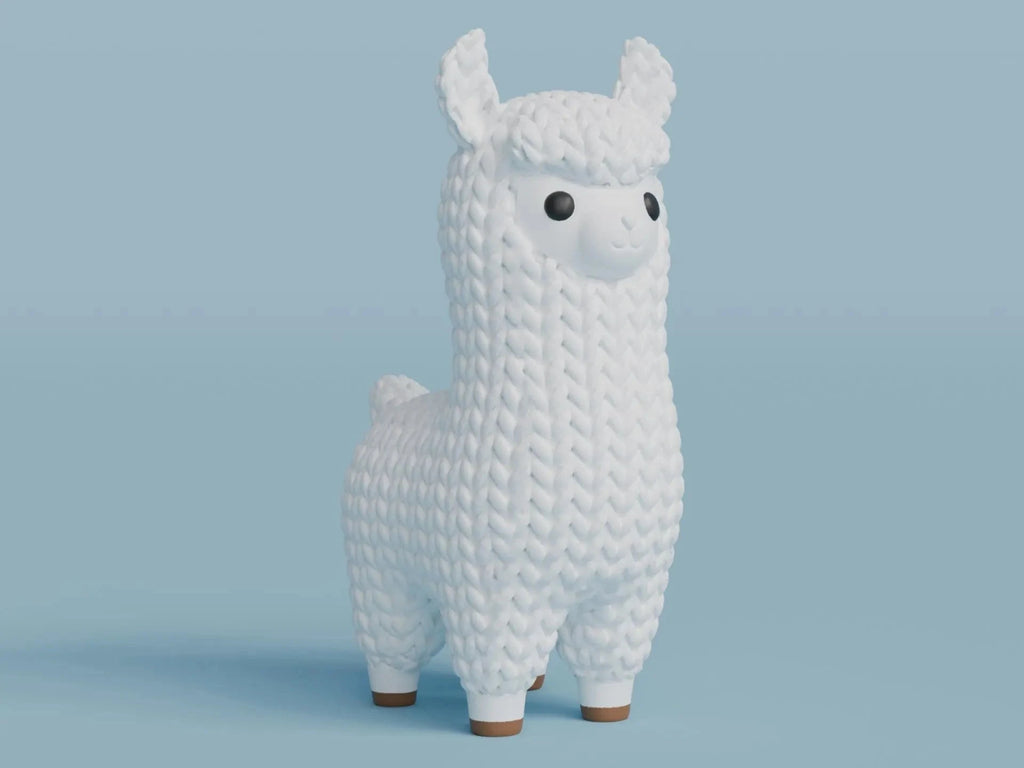 Figurine lama tricot 3D • Sculpture artisanale • Déco exotique | Bandji3D Bandji3D