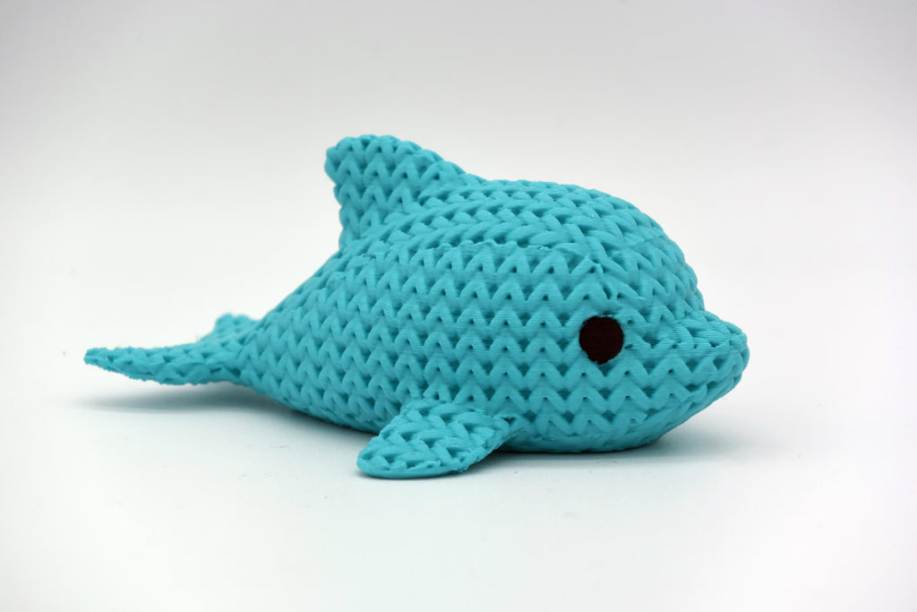Figurine dauphin tricot 3D • Sculpture artisanale marine • Déco mignonne | Bandji3D Bandji3D