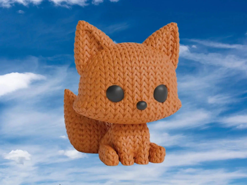 Figurine renard tricot 3D • Sculpture artisanale • Déco forestière | Bandji3D Bandji3D