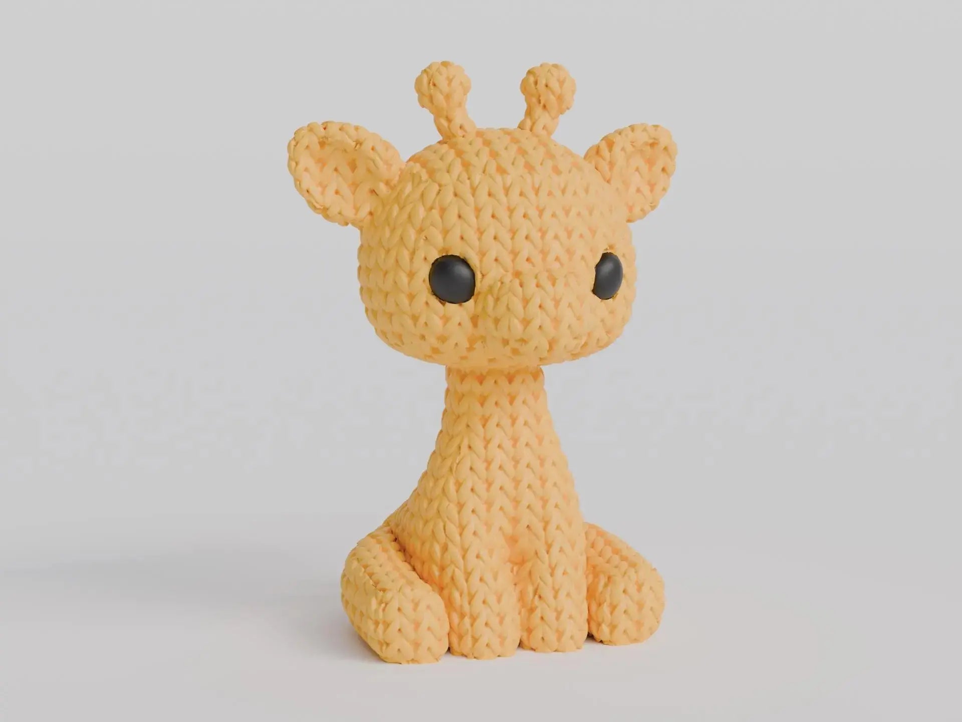 Figurine girafe tricot 3D • Sculpture artisanale • Déco safari | Bandji3D Bandji3D