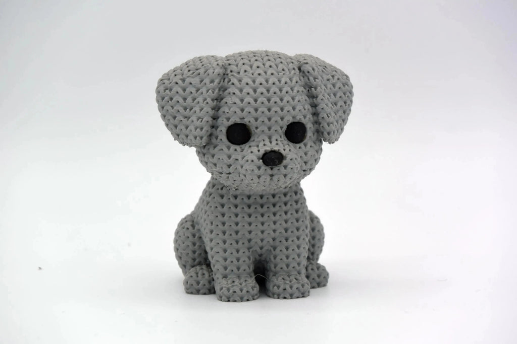 Figurine chien tricot 3D • Sculpture artisanale • Déco mignonne | Bandji3D Bandji3D