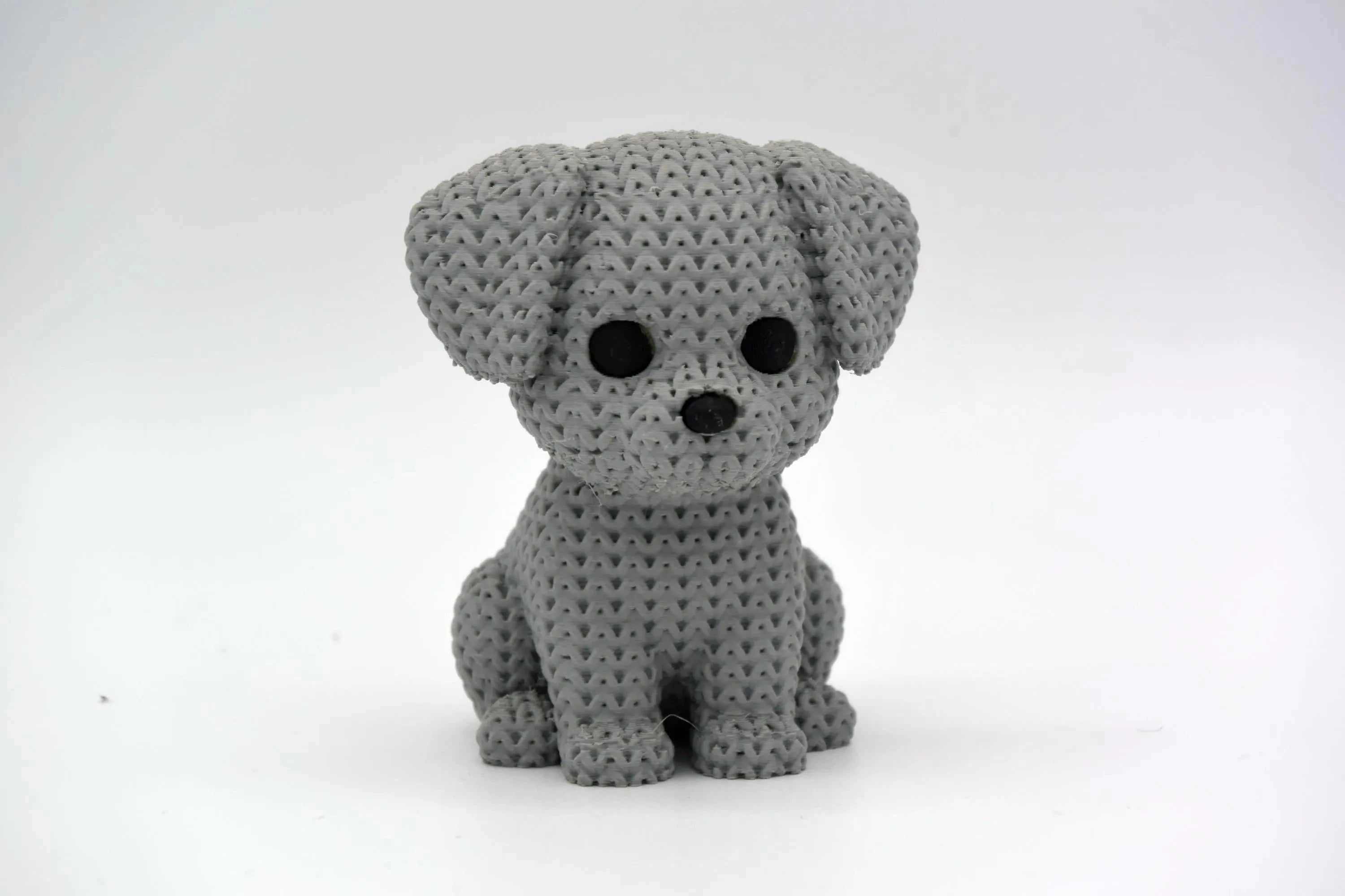 Figurine chien tricot 3D • Sculpture artisanale • Déco mignonne | Bandji3D Bandji3D