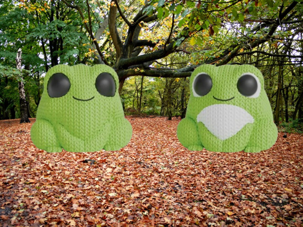Figurine grenouille tricot 3D • Sculpture artisanale • Déco originale | Bandji3D Bandji3D