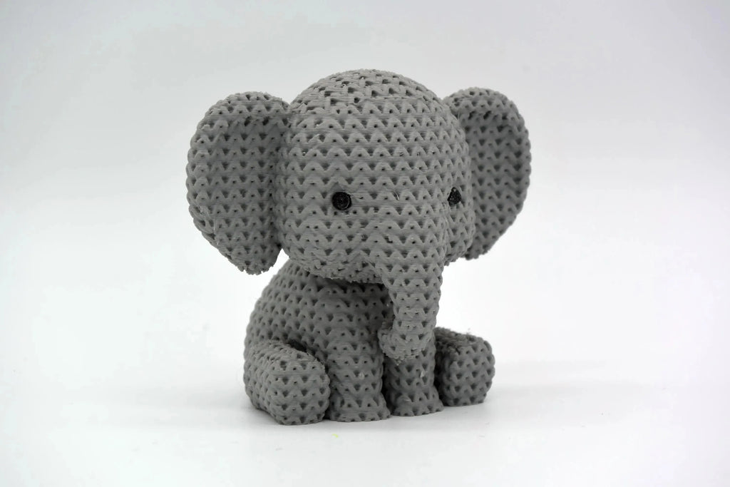 Figurine éléphant tricot 3D • Sculpture artisanale • Déco safari | Bandji3D Bandji3D