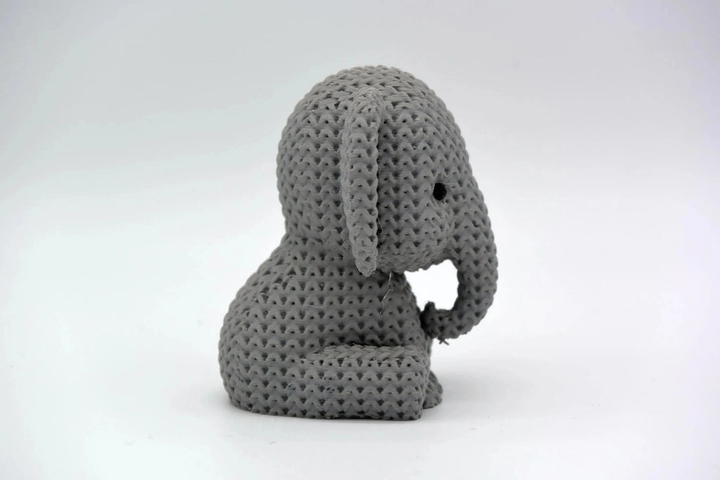 Figurine éléphant tricot 3D • Sculpture artisanale • Déco safari | Bandji3D Bandji3D
