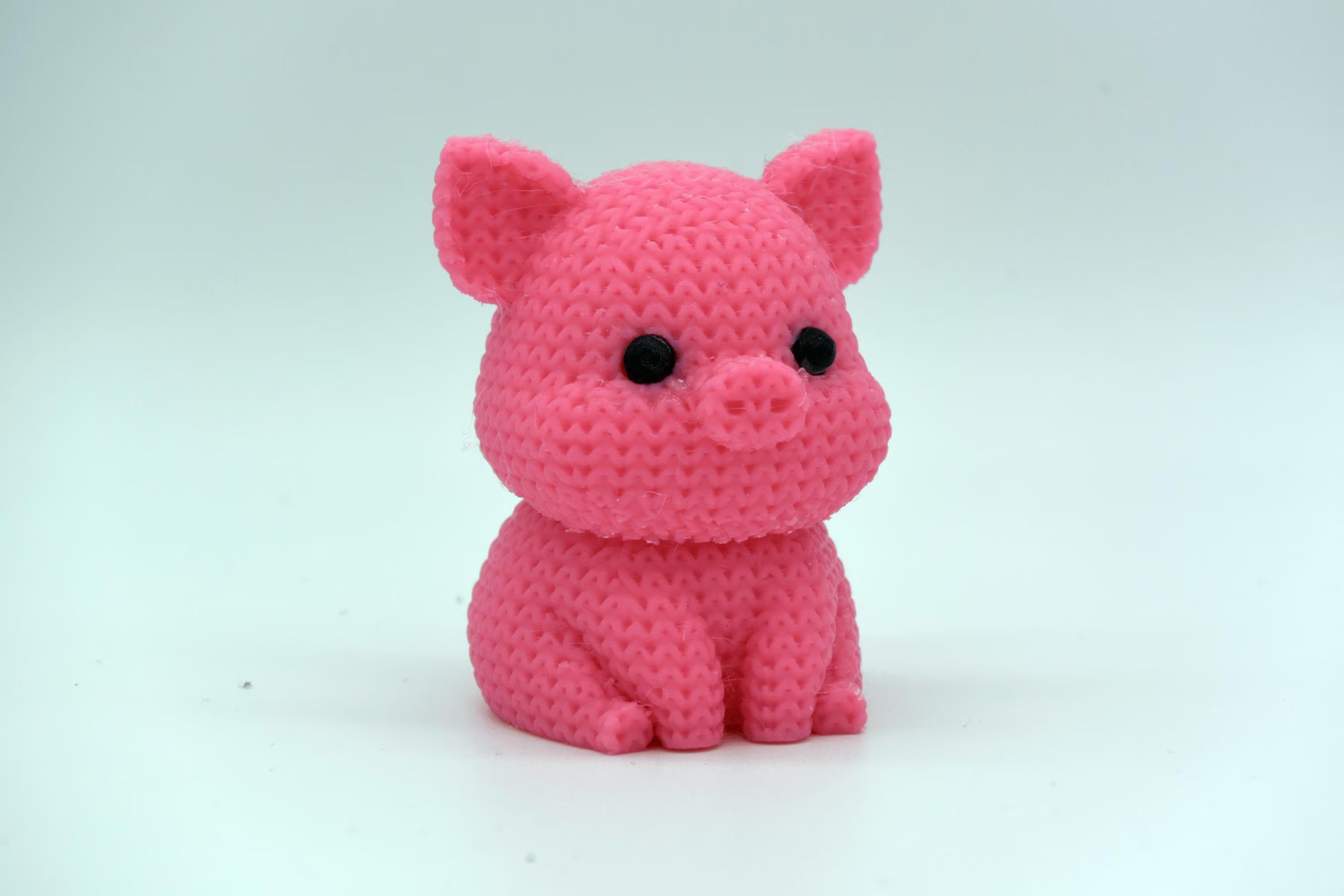 Figurine cochon tricot 3D • Sculpture artisanale mignonne • Déco rustique | Bandji3D Bandji3D