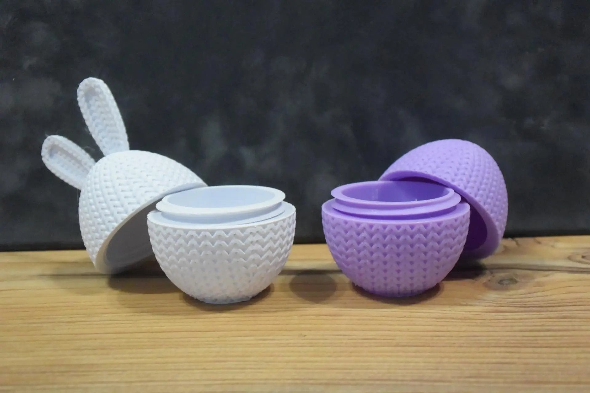 Conteneur œuf de Pâques tricot 3D • Boîte artisanale déco festive | Bandji3D Bandji3D