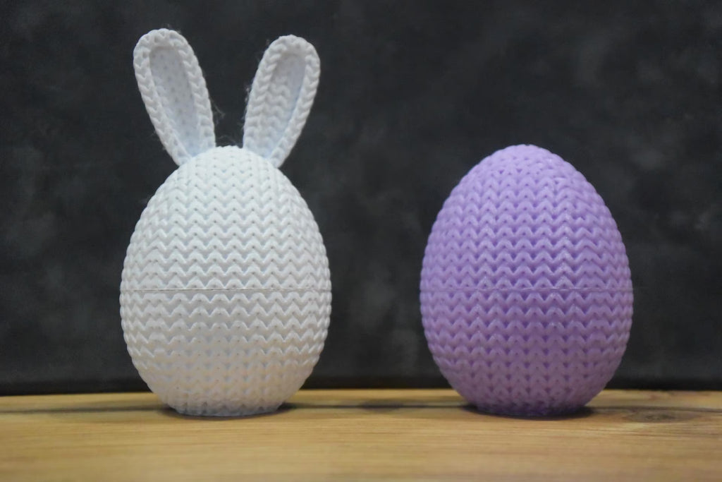 Conteneur œuf de Pâques tricot 3D • Boîte artisanale déco festive | Bandji3D Bandji3D