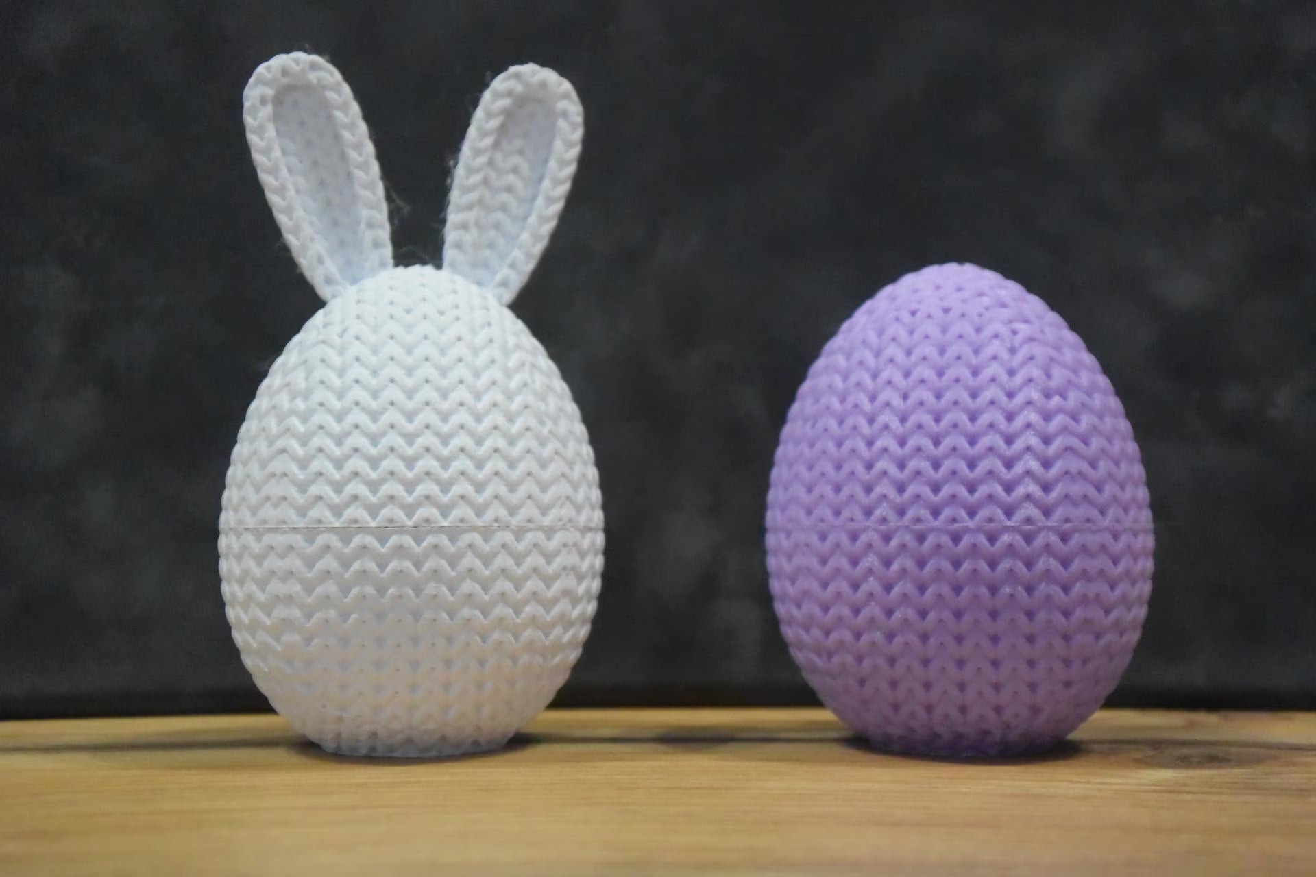 Conteneur œuf de Pâques tricot 3D • Boîte artisanale déco festive | Bandji3D Bandji3D