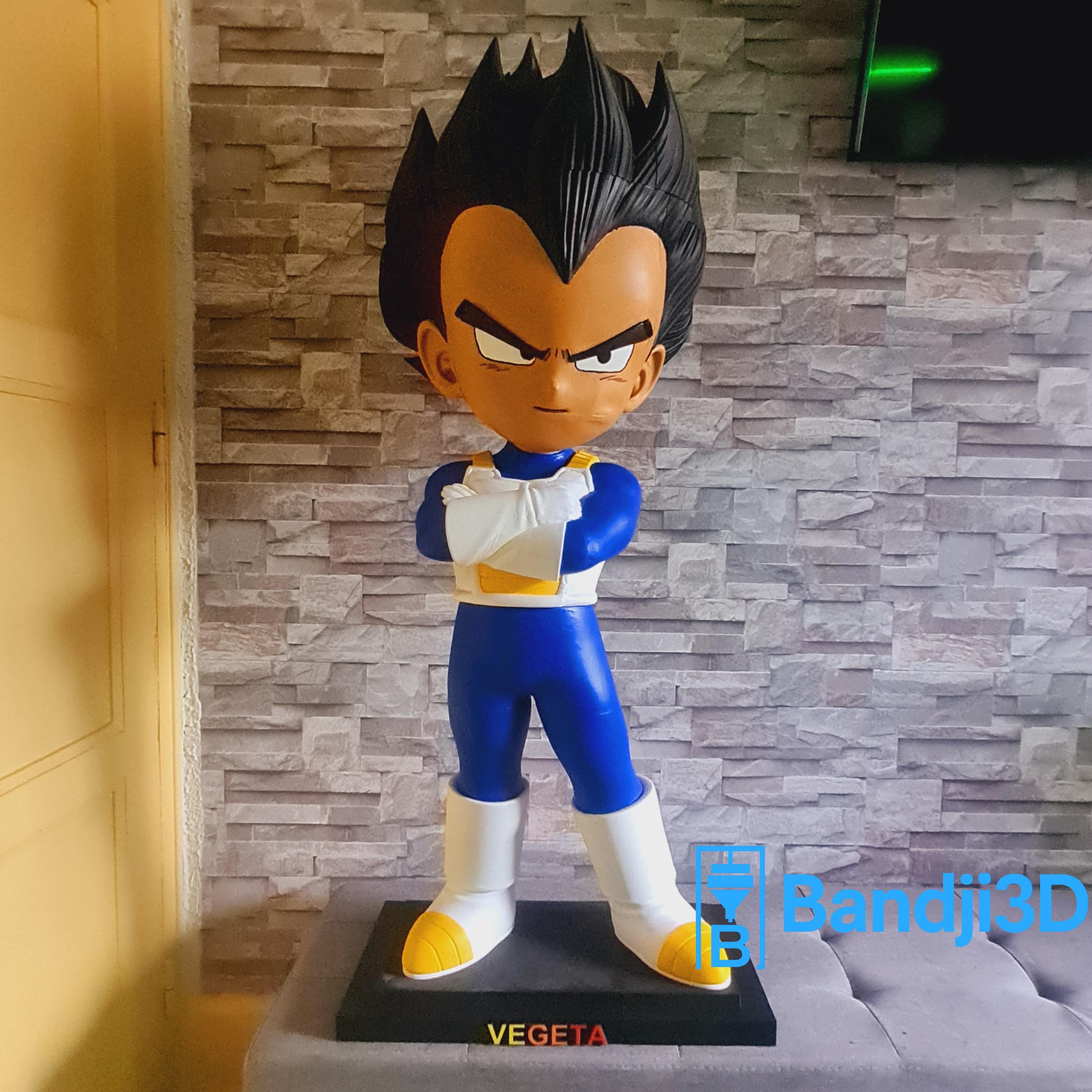 Statue Vegeta 3D 1m10 – Figurine Géante Dragon Ball | Bandji3D Bandji3D