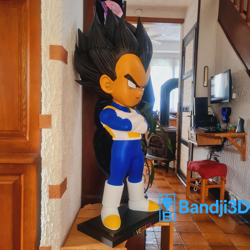 Statue Vegeta 3D 1m10 – Figurine Géante Dragon Ball | Bandji3D Bandji3D