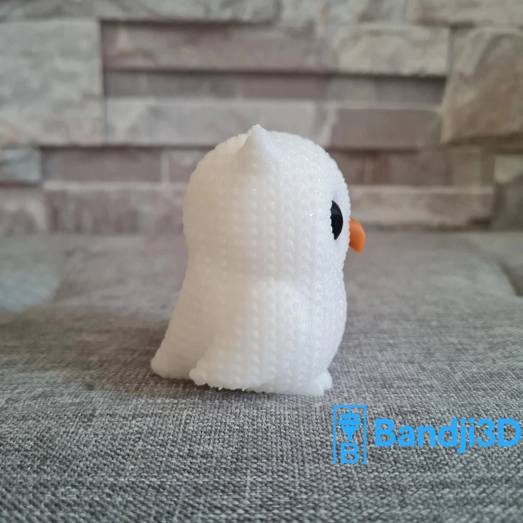 Figurine chouette tricot 3D • Sculpture artisanale • Déco mignonne | Bandji3D Bandji3D