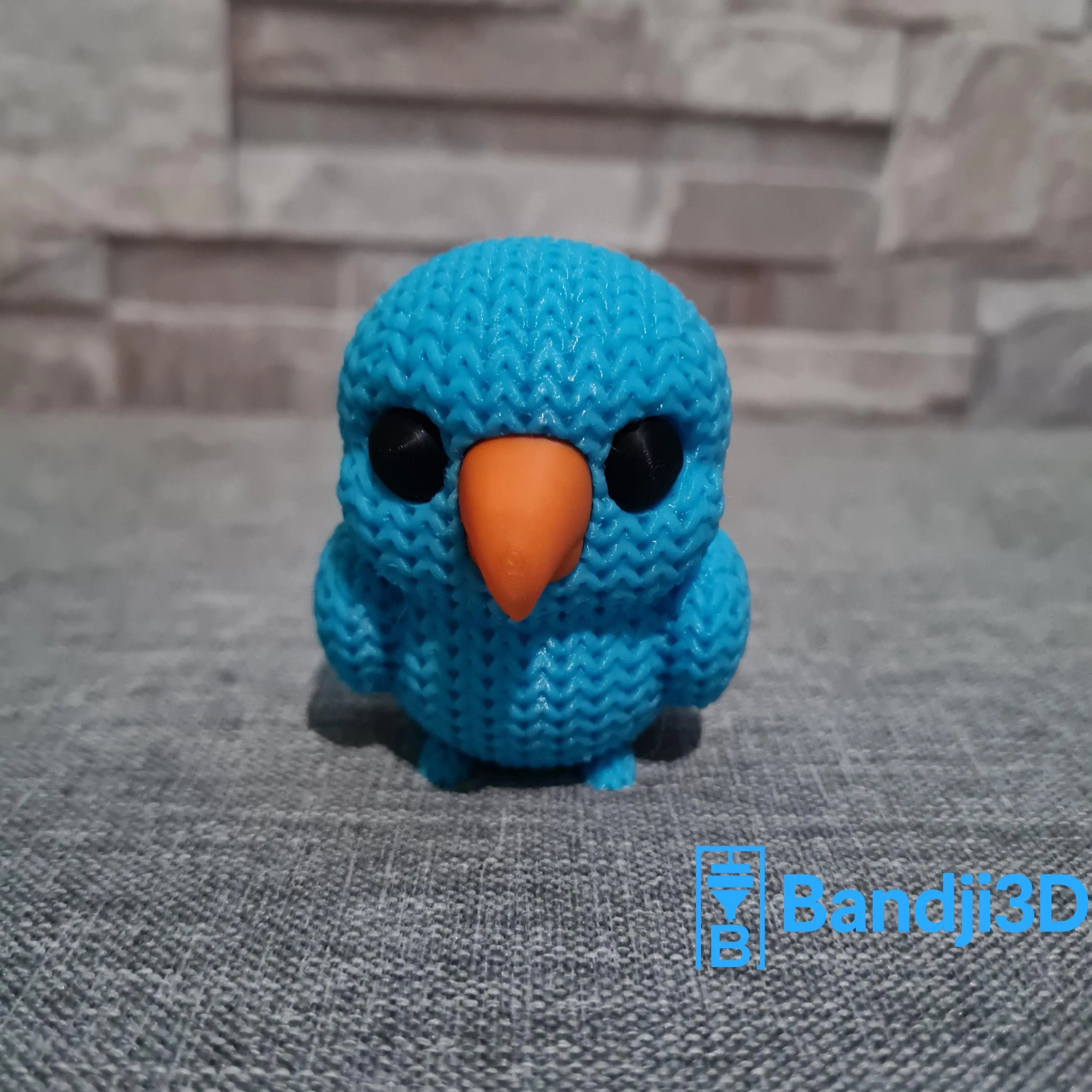 Figurine perroquet tricot 3D • Sculpture artisanale • Déco exotique | Bandji3D Bandji3D