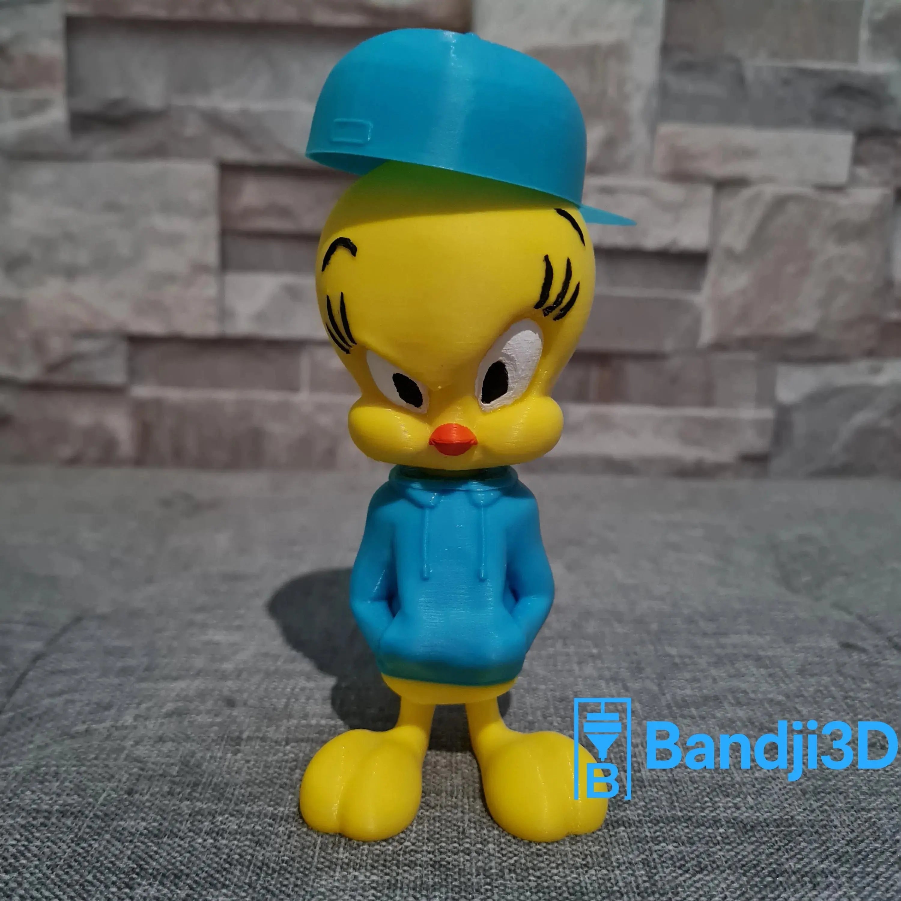 Figurine Titi 3D Streetwear – Tweety Pop Culture (13 cm / 24 cm) | Bandji3D Bandji3D