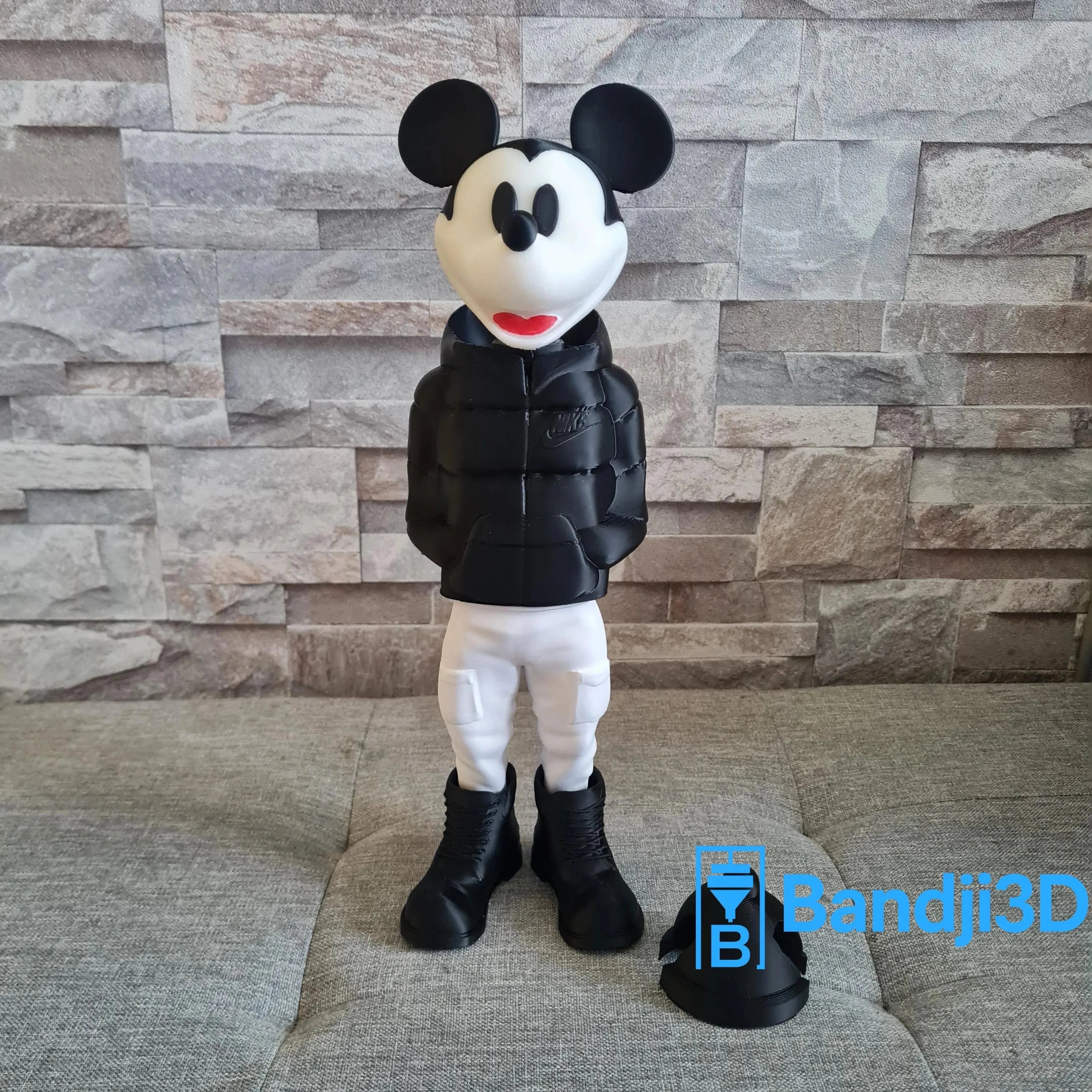 Figurine Mickey 3D Streetwear – Déco Pop Culture Personnalisable | Bandji3D Bandji3D