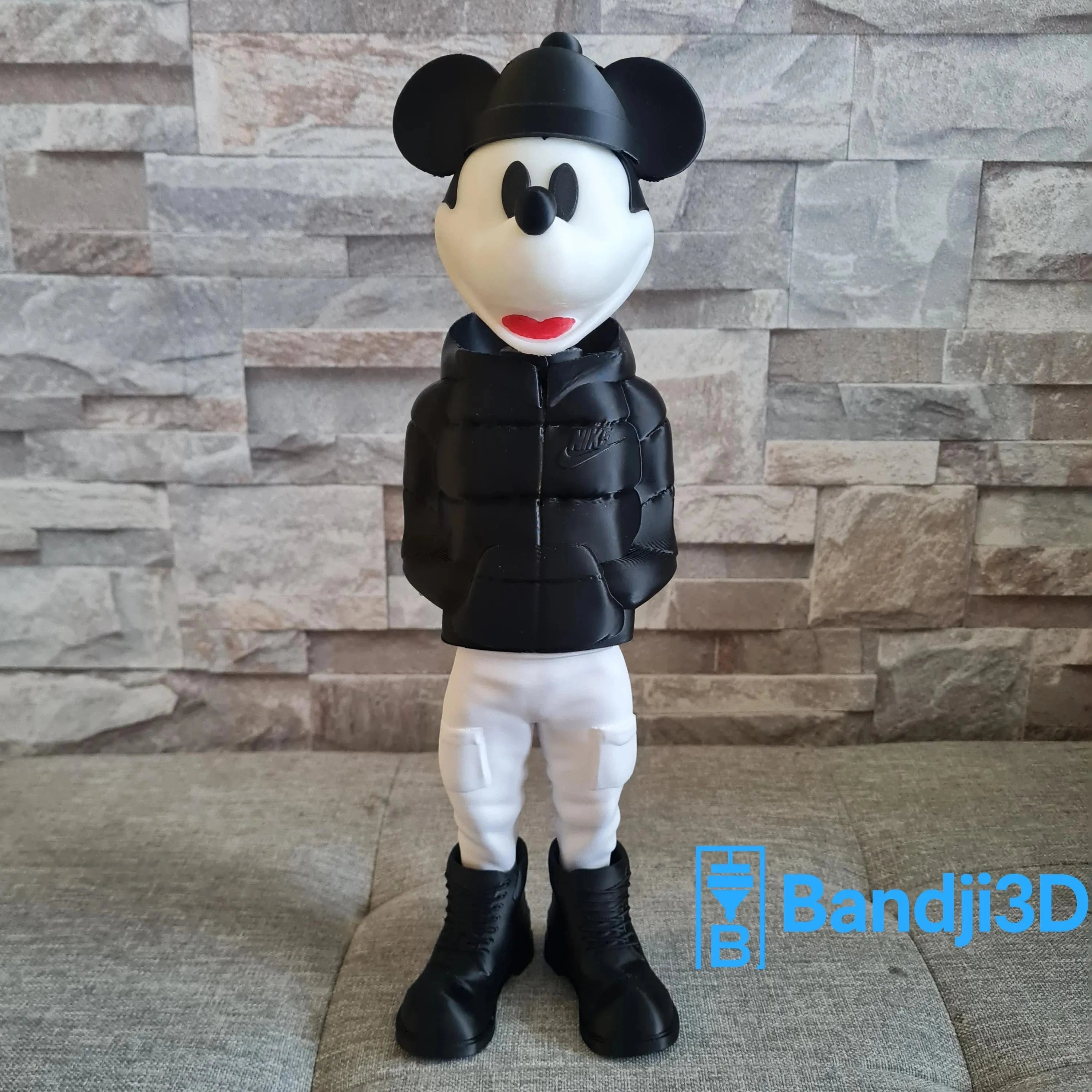 Figurine Mickey 3D Streetwear – Déco Pop Culture Personnalisable | Bandji3D Bandji3D