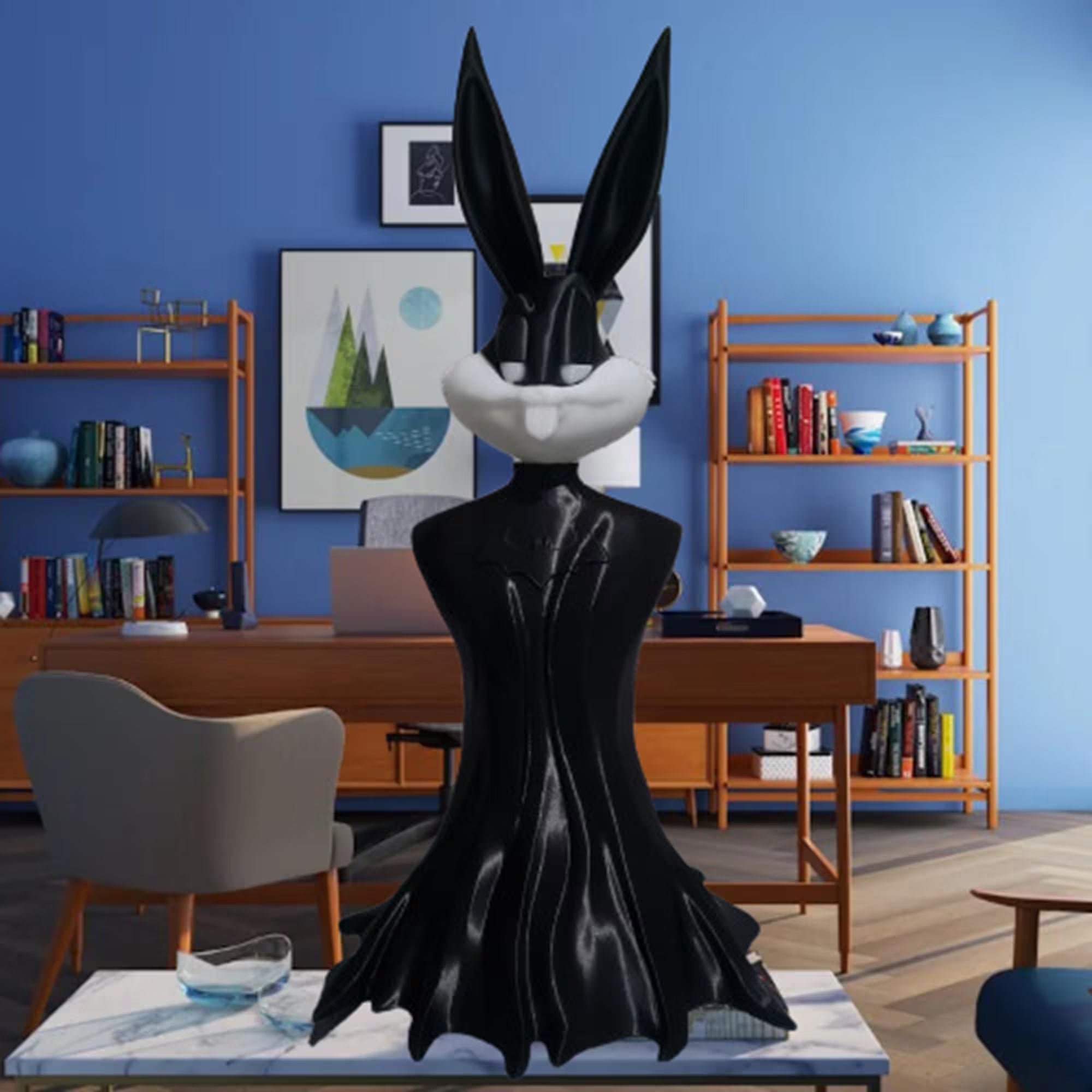 Figurine Bugs Bunny Batman 3D – 30 cm Personnalisable | Bandji3D Bandji3D