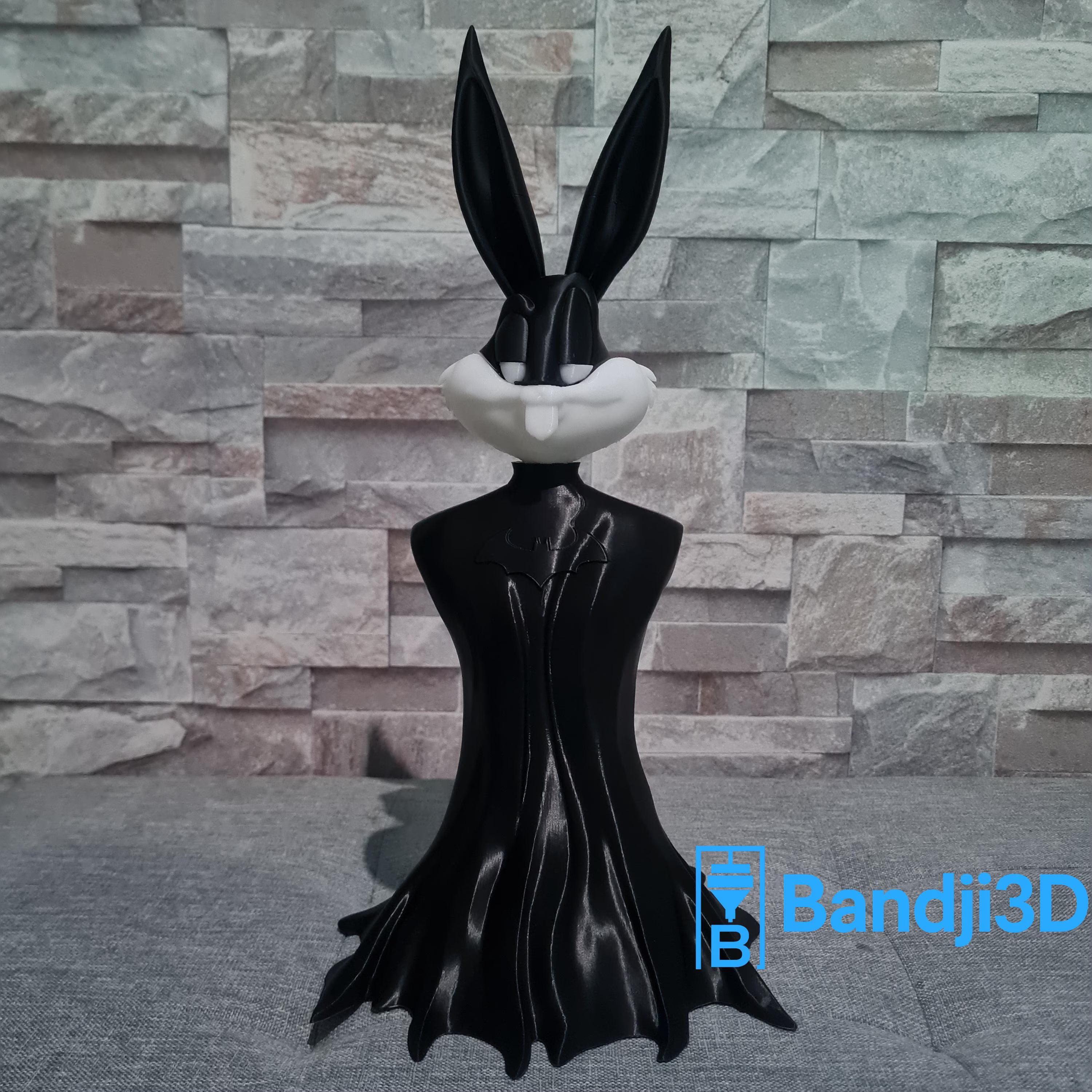 Figurine Bugs Bunny Batman 3D – 30 cm Personnalisable | Bandji3D Bandji3D
