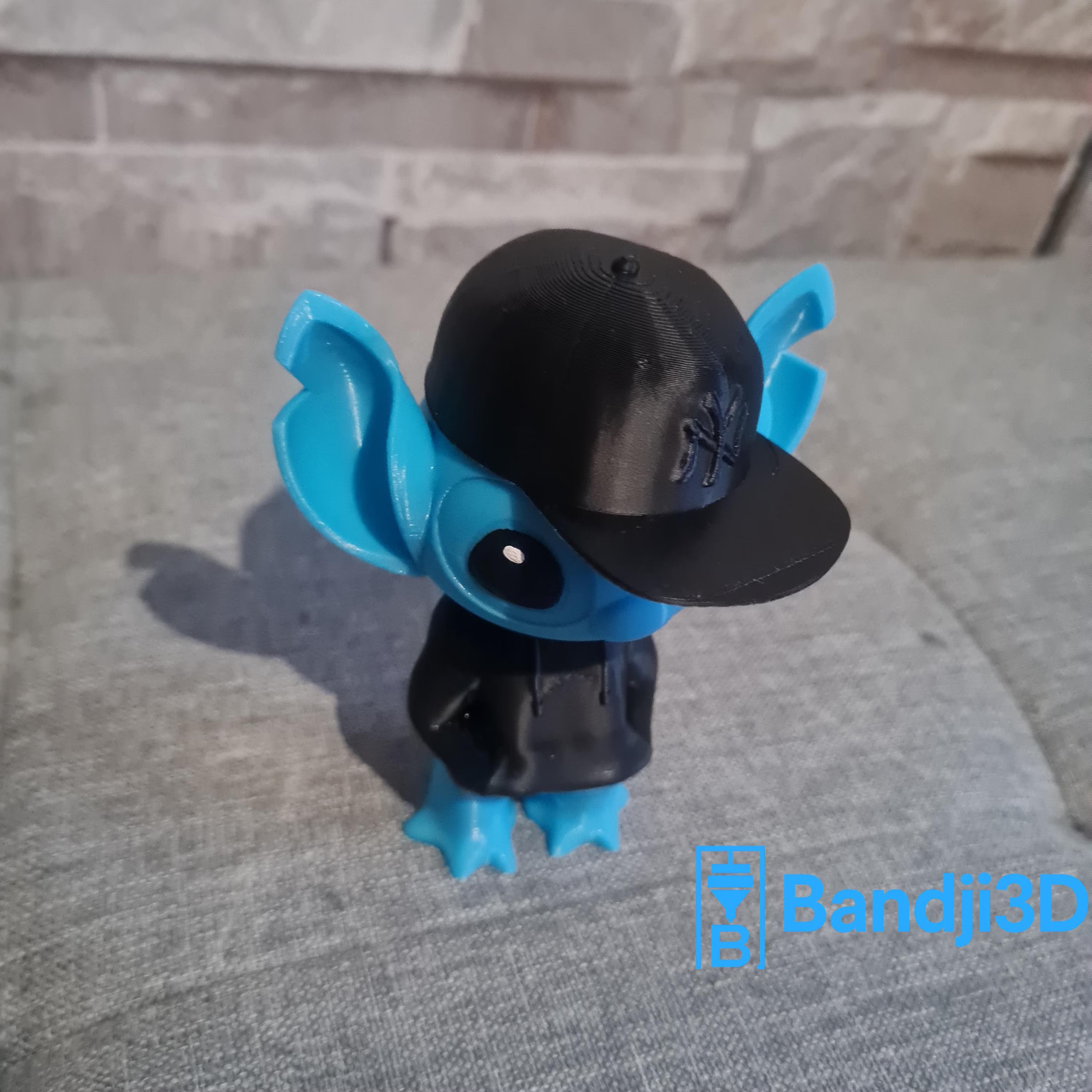 Figurine Stitch 3D Streetwear – Hoodie & Casquette Personnalisable | Bandji3D Bandji3D
