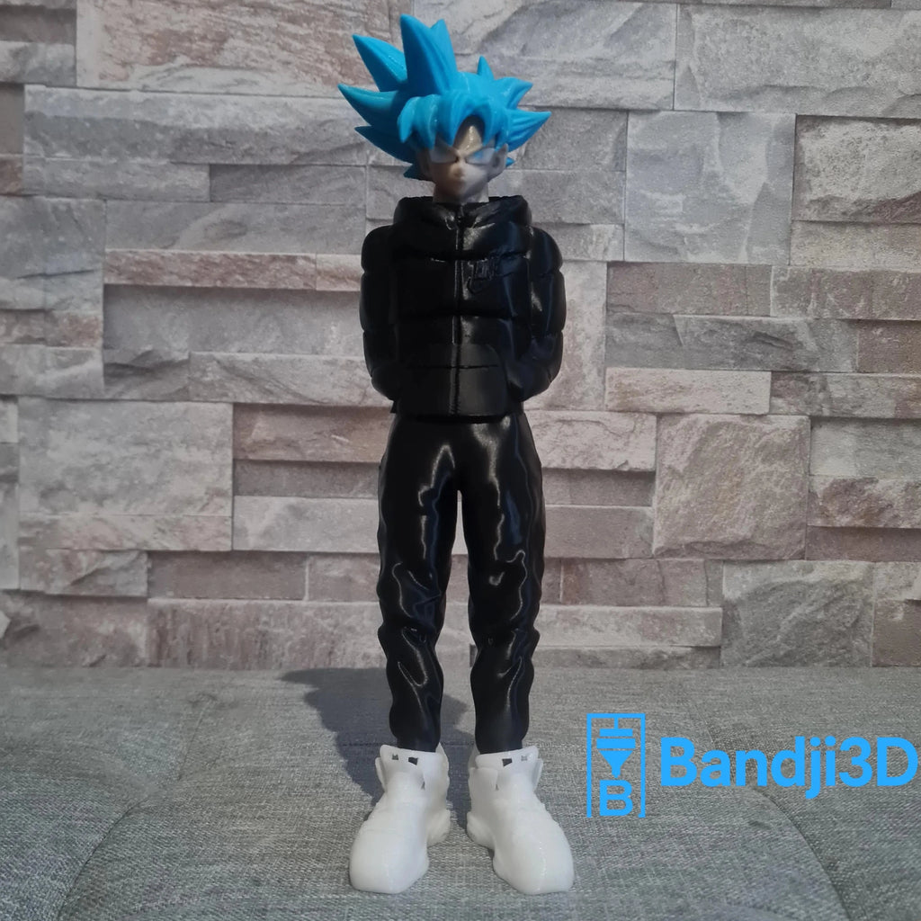 Figurine Son Goku 3D Streetwear – Saiyan Personnalisable 25 cm | Bandji3D Bandji3D