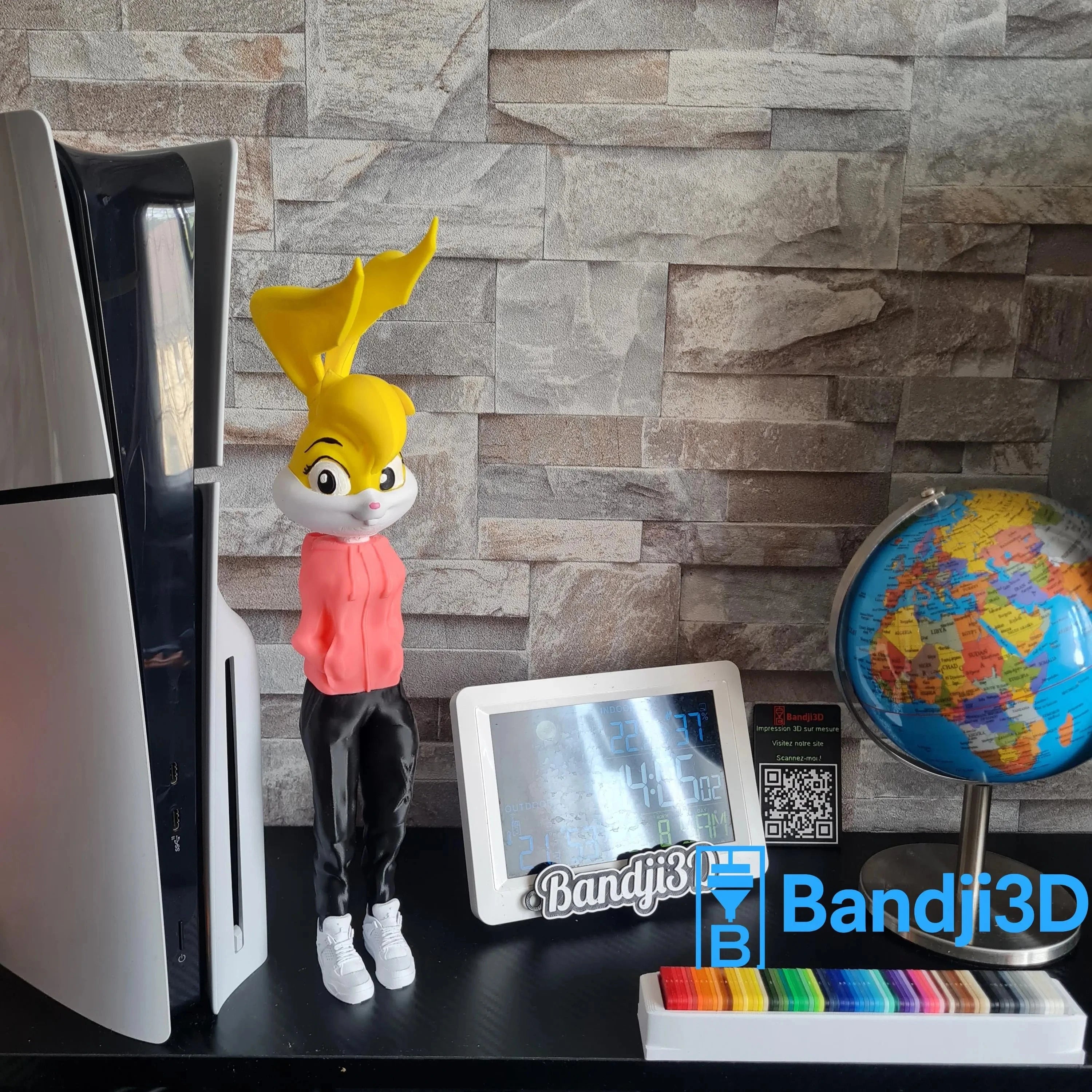 Figurine Lola Bunny 3D Streetwear – Personnalisable & Pop Culture | Bandji3D Bandji3D
