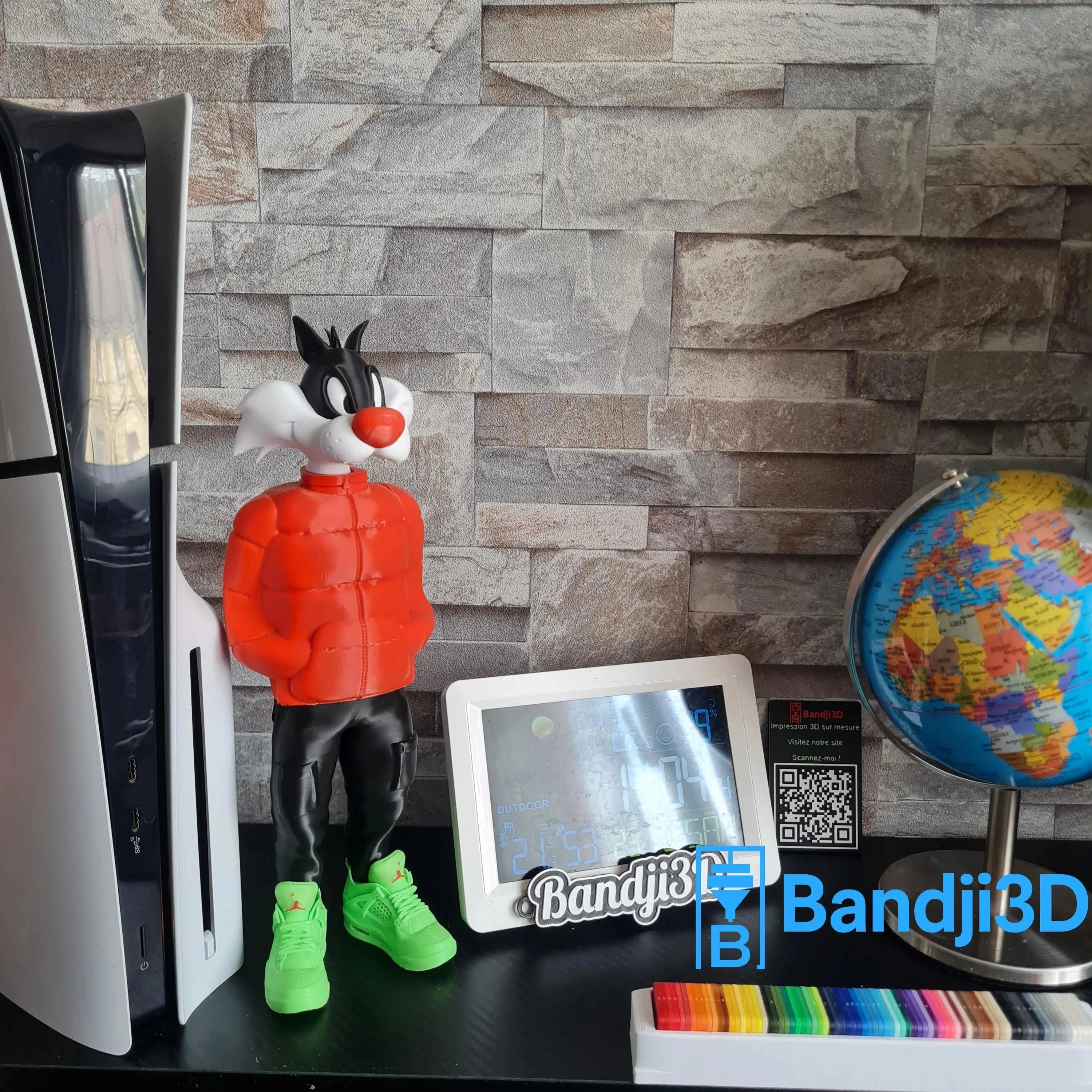 Figurine Sylvestre 3D Streetwear – Édition Collector Cartoon | Bandji3D Bandji3D