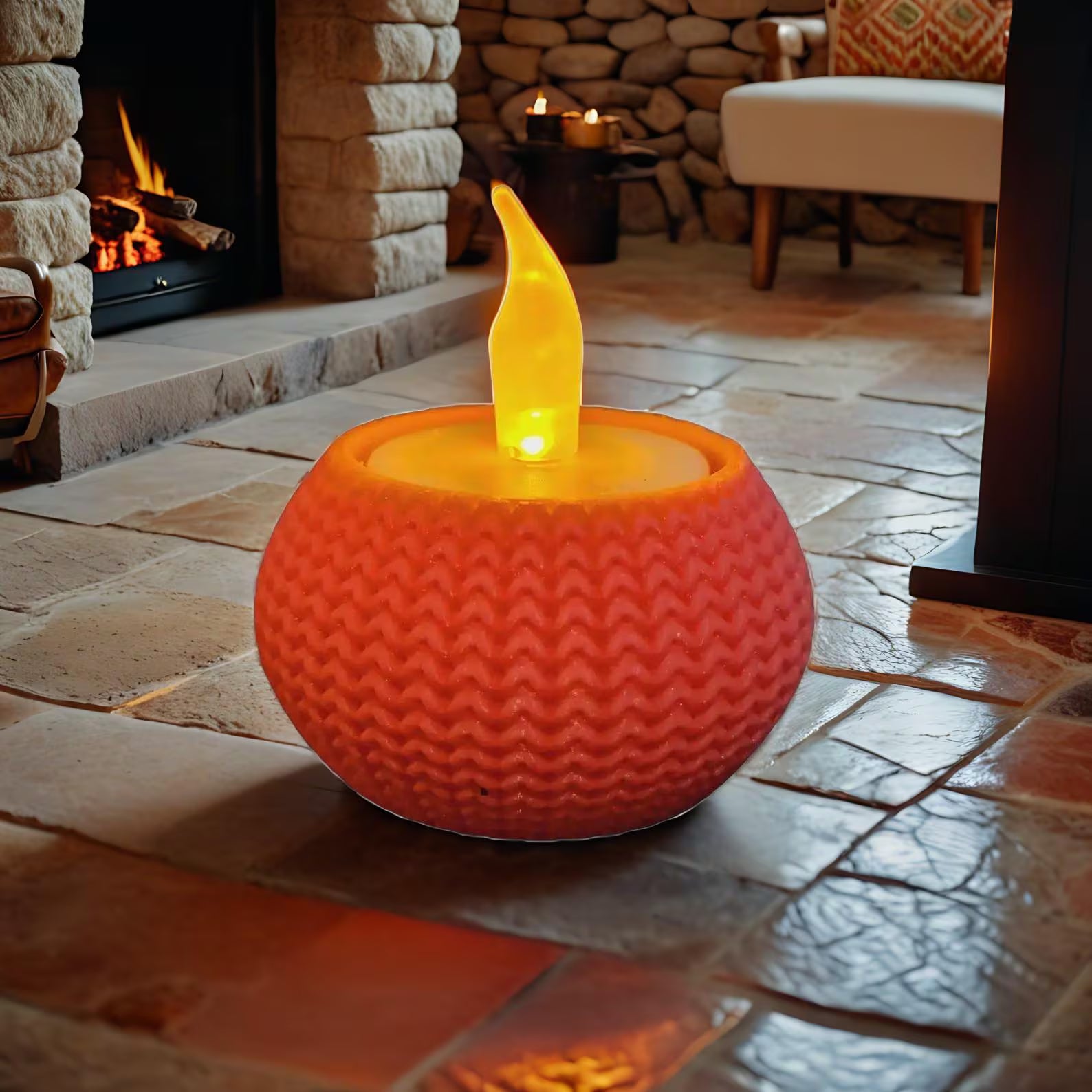 Porte-bougie 3D effet tricot – Bougeoir Déco Cosy & Cadeau Original | Bandji3D Bandji3D