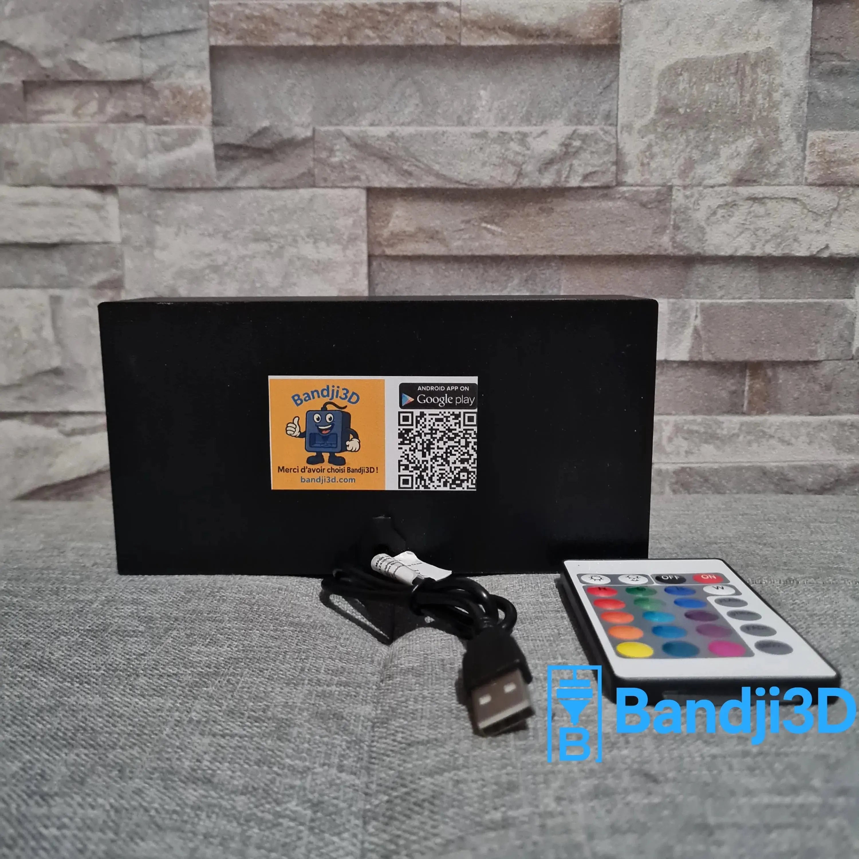 Lampe LED Dalida – Portrait Gravé & Personnalisation au Dos | Bandji3D Bandji3D