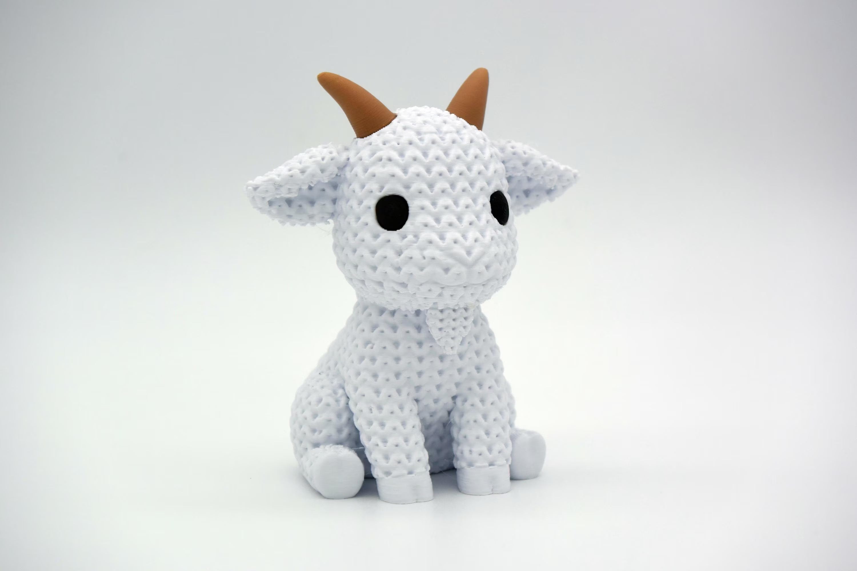 Figurine chèvre tricot 3D • Sculpture décorative fait main • Cadeau original | Bandji3D Bandji3D